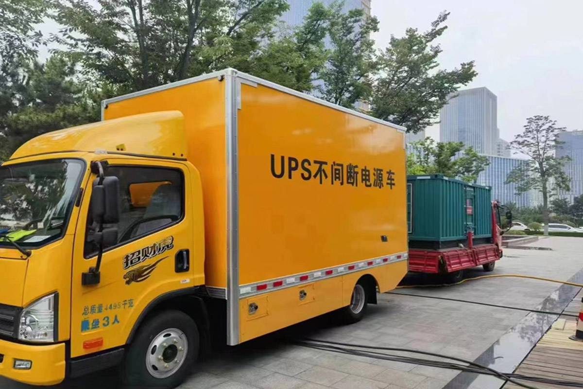肃州发电机租赁施工现场